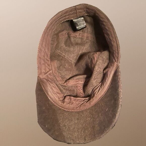 Brown Wool Blend Newsboy Cap Size M/L - Picture 3 of 6